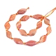 Agate à bandes naturelles / brins de perles d'agate à rayures G-L544-052-3