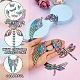 Fashewelry 12pcs 6 style rack placage couleur arc-en-ciel alliage gros pendentifs ALRI-FW0001-04-4