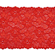 伸縮性のあるレーストリムをストレッチ  花柄レースリボン  縫製用  ドレスデコレーションとギフトラッピング  レッド  16cm  約10ヤード/カード（9.14メートル/カード） OCOR-TAC0006-02H-3