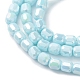 Electroplate Glass Beads Strands EGLA-K015-08E-3