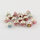 Large Hole Printed Acrylic European Beads OPDL-R114-29A-1