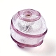 Handgefertigte Silberfolie Glas Glasperlen FOIL-G027-01-2