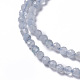 Chapelets de perles en aigue-marine naturelle G-F596-26-3mm-3