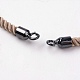 Nylon Twisted Cord Bracelet Making MAK-K007-04B-2