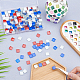 PandaHall 3 Color Glass Mosaic Tiles GLAA-PH0001-57-4