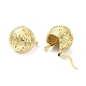 Rack Plating Brass Textured Round Hoop Earrings for Women EJEW-Q780-01G-2