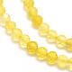Chapelets de perles en opale jaune naturelle G-F509-07-4mm-3
