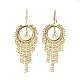 Brass Dangle Earrings EJEW-F303-01G-2