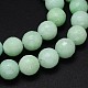 Natural Myanmar Jade/Burmese Jade Bead Round Strands G-O094-12-8mm-2