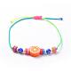Adjustable Nylon Thread Kid Braided Beads Bracelets BJEW-JB04454-M-2