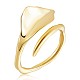 925 Sterling Silver Triangle Open Cuff Ring for Men Women JR882B-1