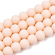 Chapelets de perles en verre opaques GLAA-T032-P6mm-MD09-1