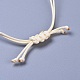 Collana di perline regolabili conchiglia e set di gioielli bracciali SJEW-JS01019-10