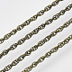 Soldered Brass Coated Iron Rope Chains CH-T002-04AB-2