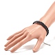 Bracelets cordon tressé en cuir de vachette pour hommes femmes BJEW-JB07887-01-3