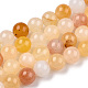 Natürliche gelbe Aventurin Perlen Stränge X-G-Q948-80A-6mm-1