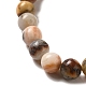 Agate folle naturel chapelets de perles rondes X-G-M272-03-6mm-5