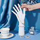 Soporte de exhibición de reloj de mano derecha de maniquí femenino de plástico pp ODIS-WH0017-067-3