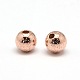 Perles texturées remplies d'or rose KK-A130-10RG-6mm-1