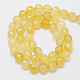 Chapelets de perles d'agate naturelle G-G580-6mm-07-2