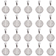 Dicosmétique 20pcs 304 pendentifs en acier inoxydable STAS-DC0012-64-1