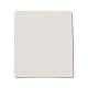 厚紙ネックレスイヤリングセットディスプレイカード  長方形  ホワイト  花柄  6.4x5.1x0.02cm  100個/袋 X-CDIS-A002-C-06A-2
