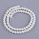 Eco-Friendly Dyed Glass Pearl Round Beads Strands HY-A008-6mm-RB001-3