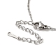 Ожерелье с подвеской в виде самородков из титановой стали NJEW-D054-04P-3