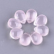 Transparent Spray Painted Glass Charms X-GLAA-S183-14A-1