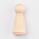 Unvollendete weibliche Holzpuppen-Menschenkörper DIY-WH0059-10B-1