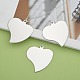 201 Stainless Steel Heart Stamping Blank Tag Pendants STAS-S031-16-5