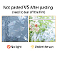 16 foglio 8 stili adesivi statici per pellicole per finestre colorate al laser in pvc impermeabile DIY-WH0314-072-8