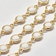 (Weihnachtsverkauf) Facettierte handgefertigte Perlenketten aus K9-Glas KK-G317-01G-RS-1