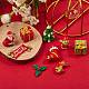 26 pz 13 stili decorazioni natalizie in plastica per la casa AJEW-SZ0001-49-5