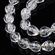 Transparent Crackle Glass Beads Strands X-GLAA-N051-04-3