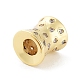Perles de placage en laiton avec zircone cubique de micro pave KK-P247-17B-G-3