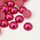 Half Round Domed Imitated Pearl Acrylic Cabochons OACR-H001-9S-1