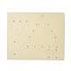 DIYトライアングルウィンドチャイム作成キット  1個の木板入り  1枚のカードの綿糸と1本のプラスチックの編み針  クラフトを描く子供たちのために  ミックスカラー  糸と針：ランダムな色 DIY-A029-08-4