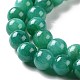 Chapelets de perles rondes en jade de Mashan naturelle G-D263-8mm-XS34-3