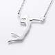 304 Stainless Steel Pendant Necklaces NJEW-F213-02-3