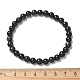 Bracciali in perle di ossidiana naturale lucentezza dorata&nbsp;BJEW-K212-A-020-4