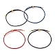 Adjustable PU Leather Cord Slider Bracelets BJEW-F412-05G-1