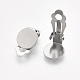 Accessoires de boucles d'oreilles clips à vis en 304 acier inoxydable X-STAS-T045-33B-P-3