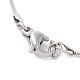 304 Stainless Steel Square Snake Chains Necklaces NJEW-P170-01P-05-3