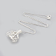 925 Sterling Silver Cage Pendant Necklaces NJEW-S415-15-3