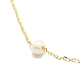 Braccialetti a maglie con perline di perle d'acqua dolce naturali BJEW-I314-133-2