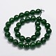 Chapelets de perles en jade de Malaisie naturelle G-A147-10mm-A07-2