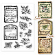 PH PandaHall Plant Illustration Clear Stamps DIY-WH0448-0367-1