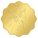 Adesivi autoadesivi in lamina d'oro in rilievo DIY-WH0211-161-1