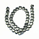 Non magnetici perle ematite sintetico fili G-S088-10x11mm-2